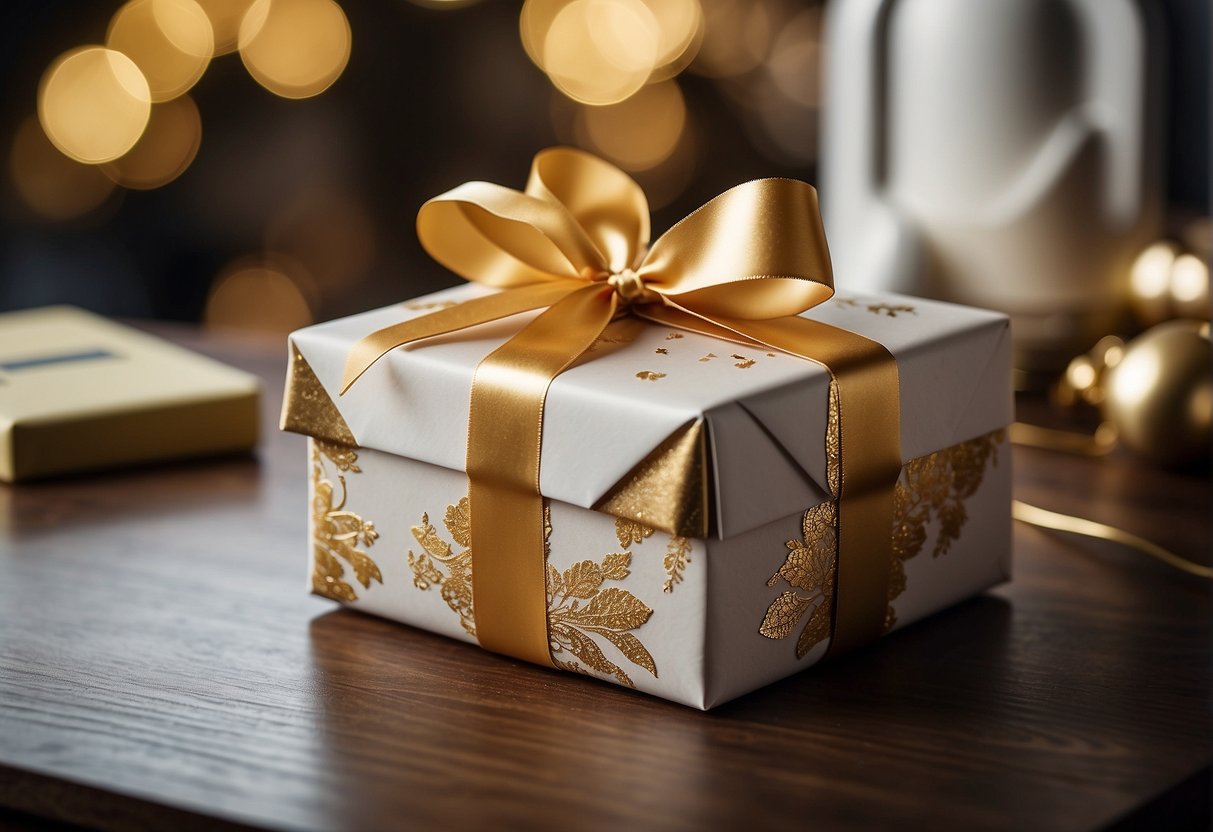 1 Year Work Anniversary Gift on the table