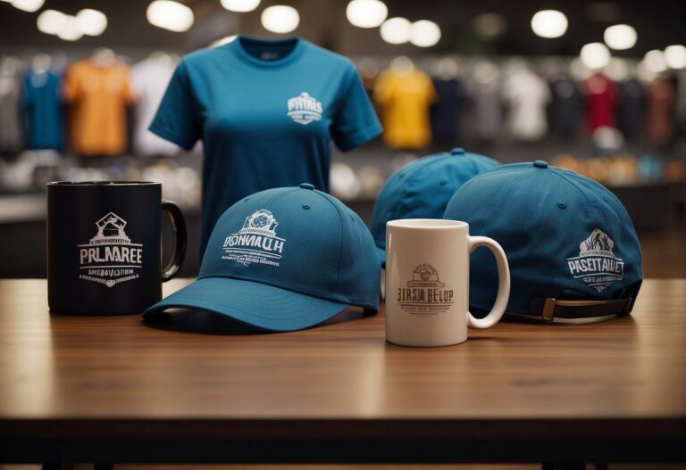 Creative Swag Products on a table