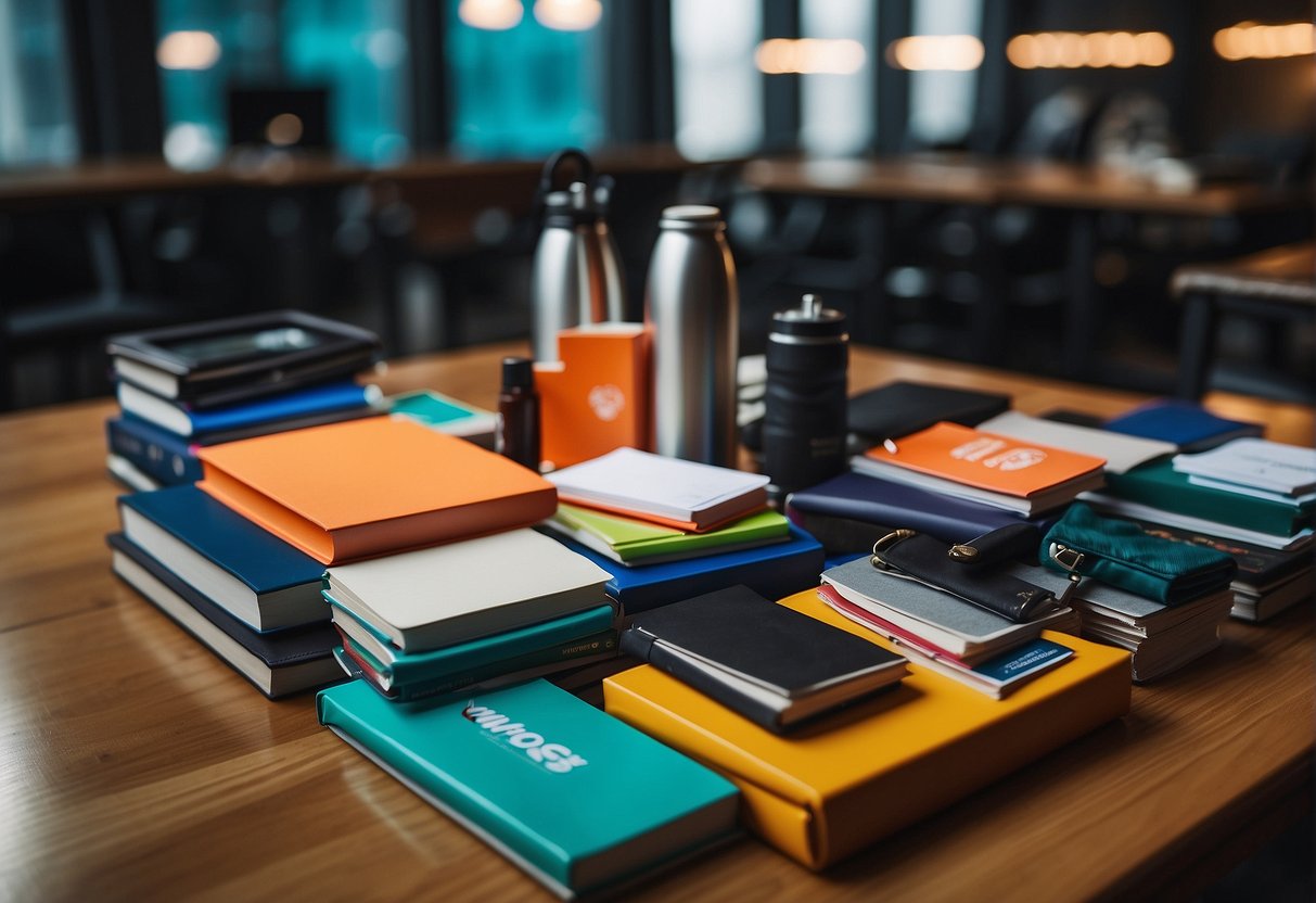 Multiple swag products on a table