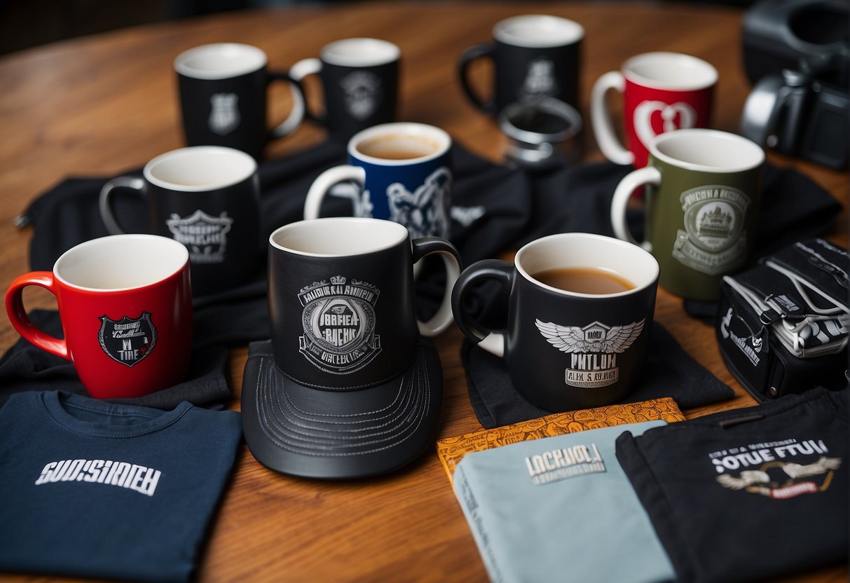 Personalizing Swag caps t shirts and coffee mugs for employees