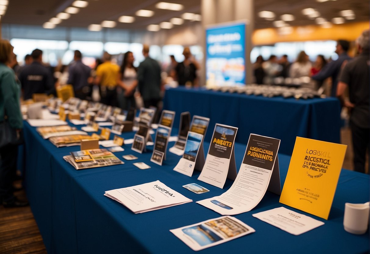 brochures at a conference