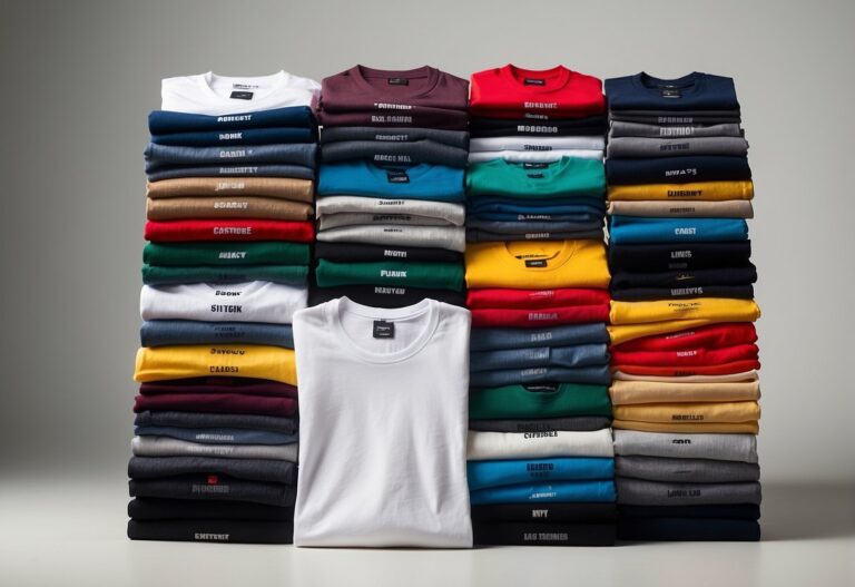 lots of t shirts for printing