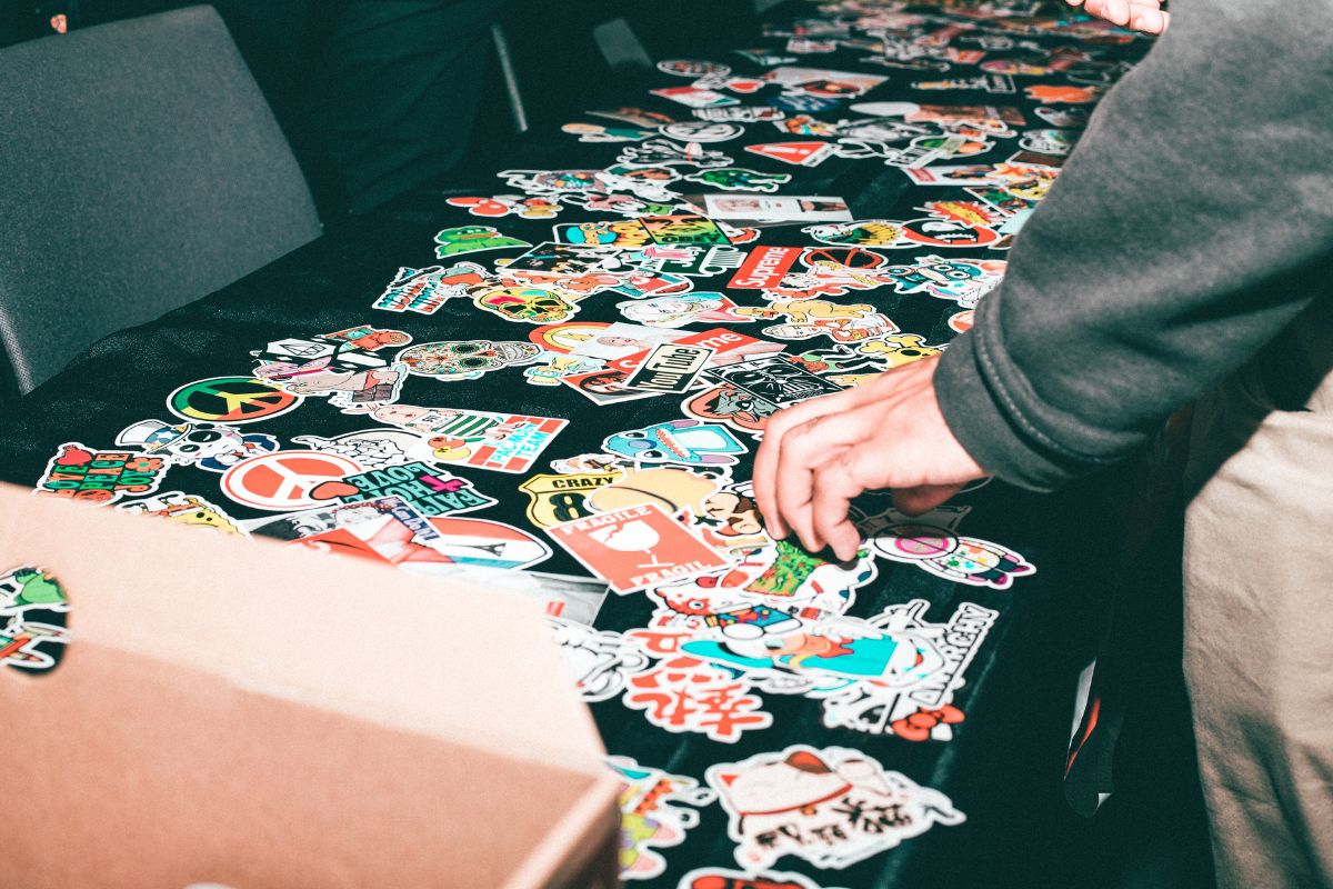 A man seeks to grasp the sticker market and selling sticker making techniques