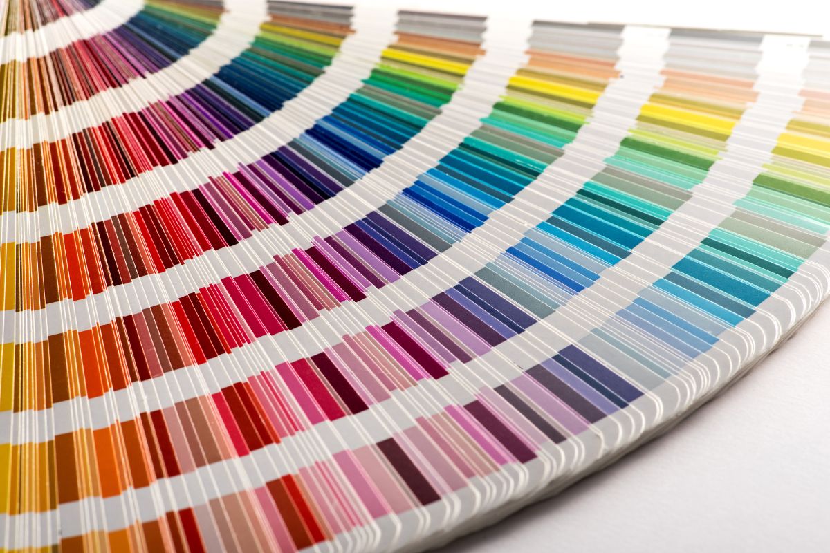 Colour chart of Bella canvas