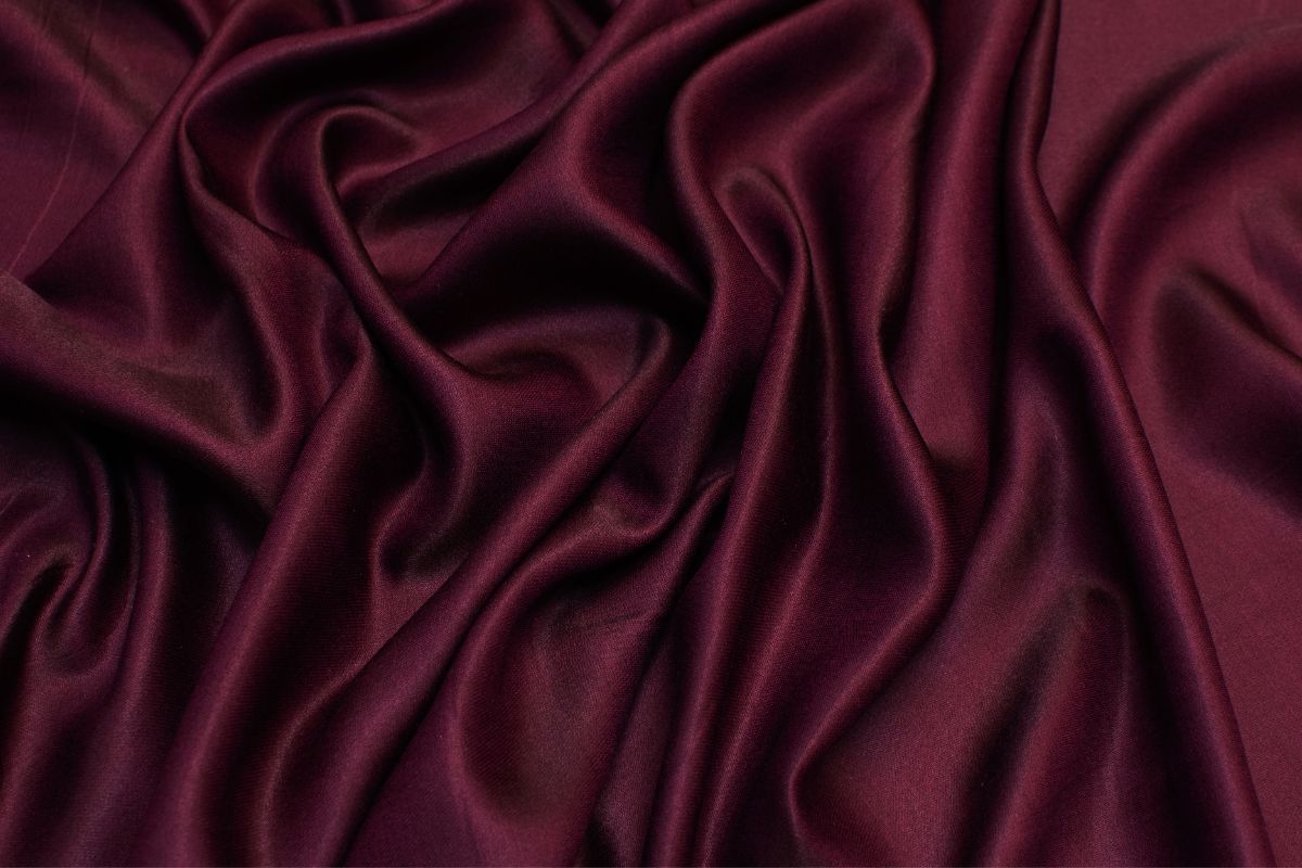 Maroon viscose fabric