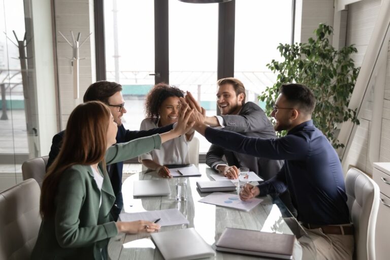 People discussing Employee Engagement Ideas