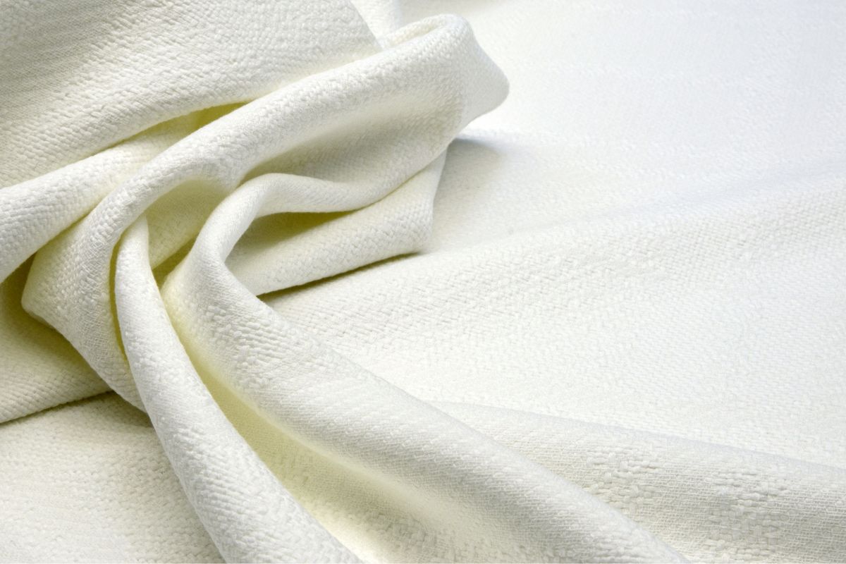 White breathable viscose fabric