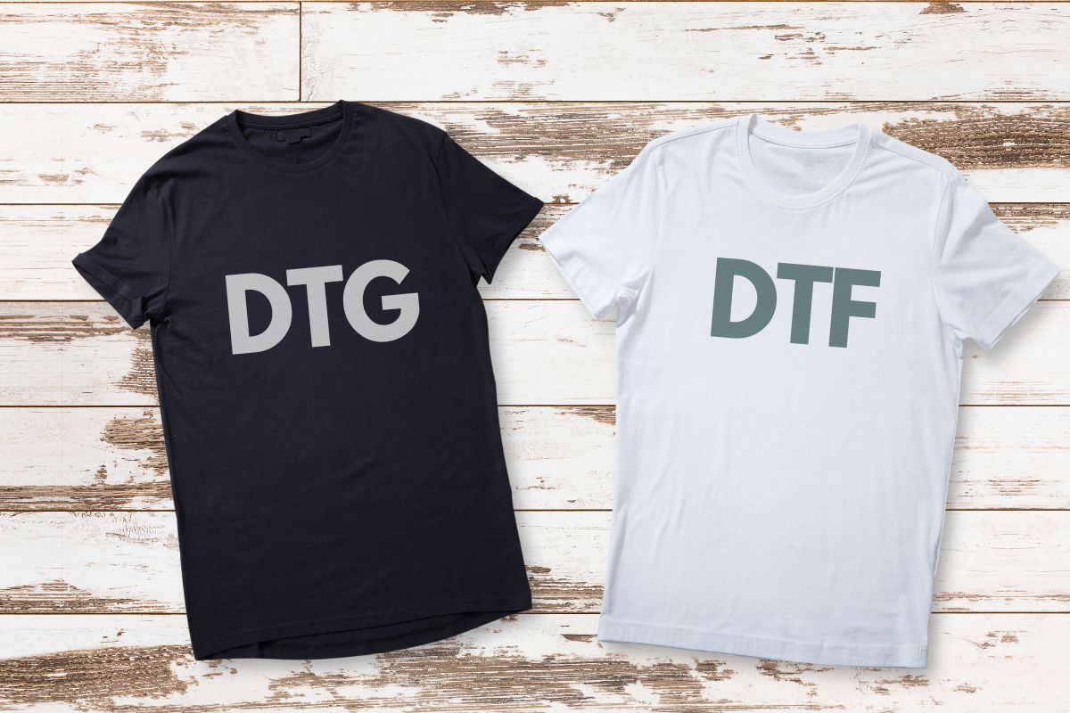 DTG vs DTF printed tshirts