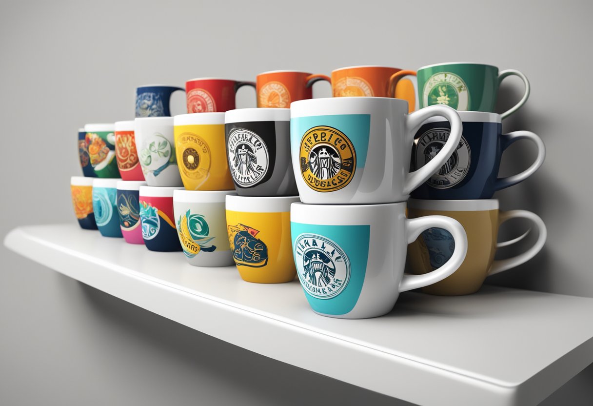 A collection of custom mugs.