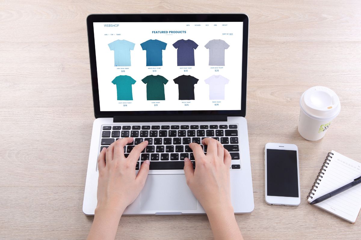 A person buying t shirt online for customization purpose