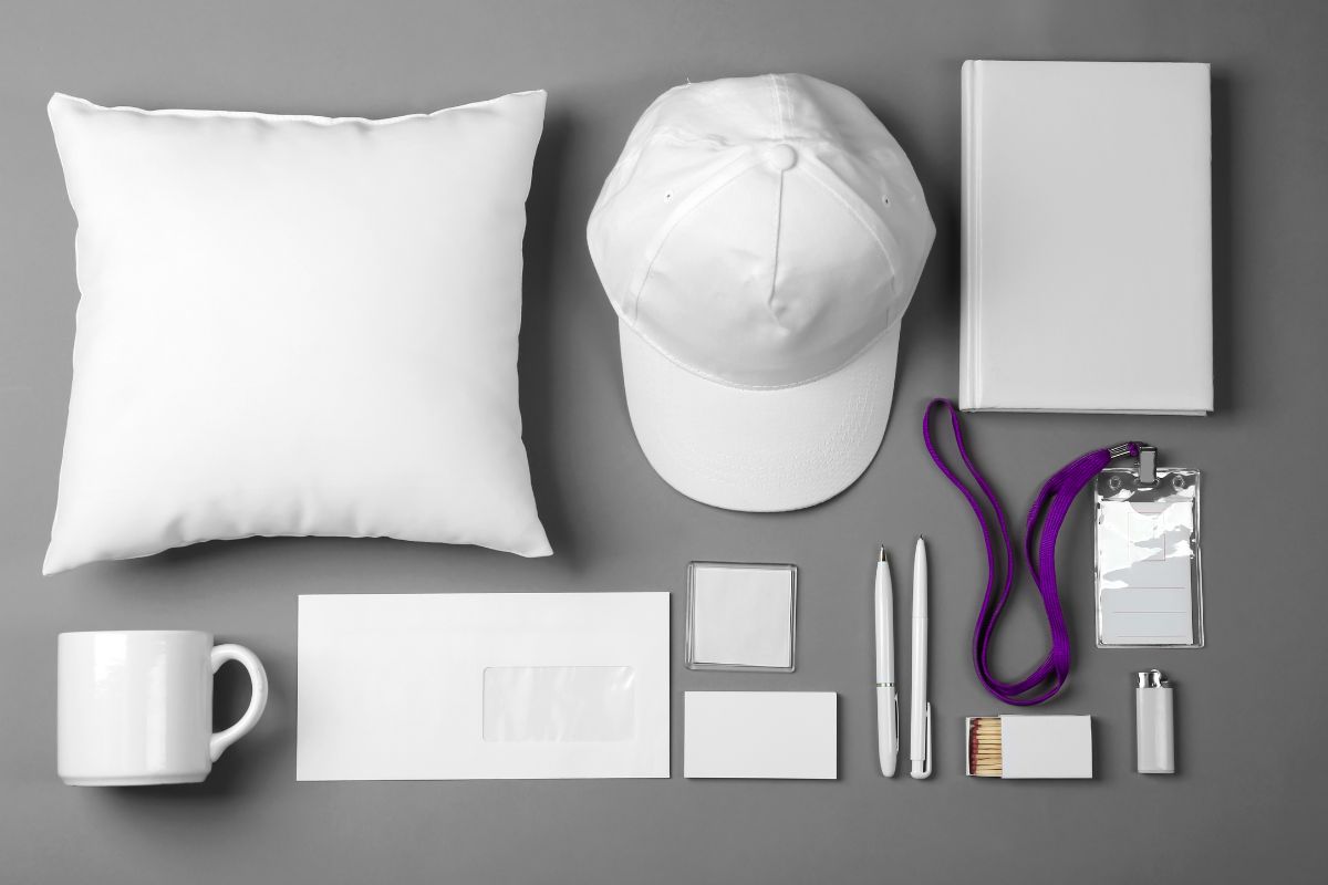 Different promotional items kept together