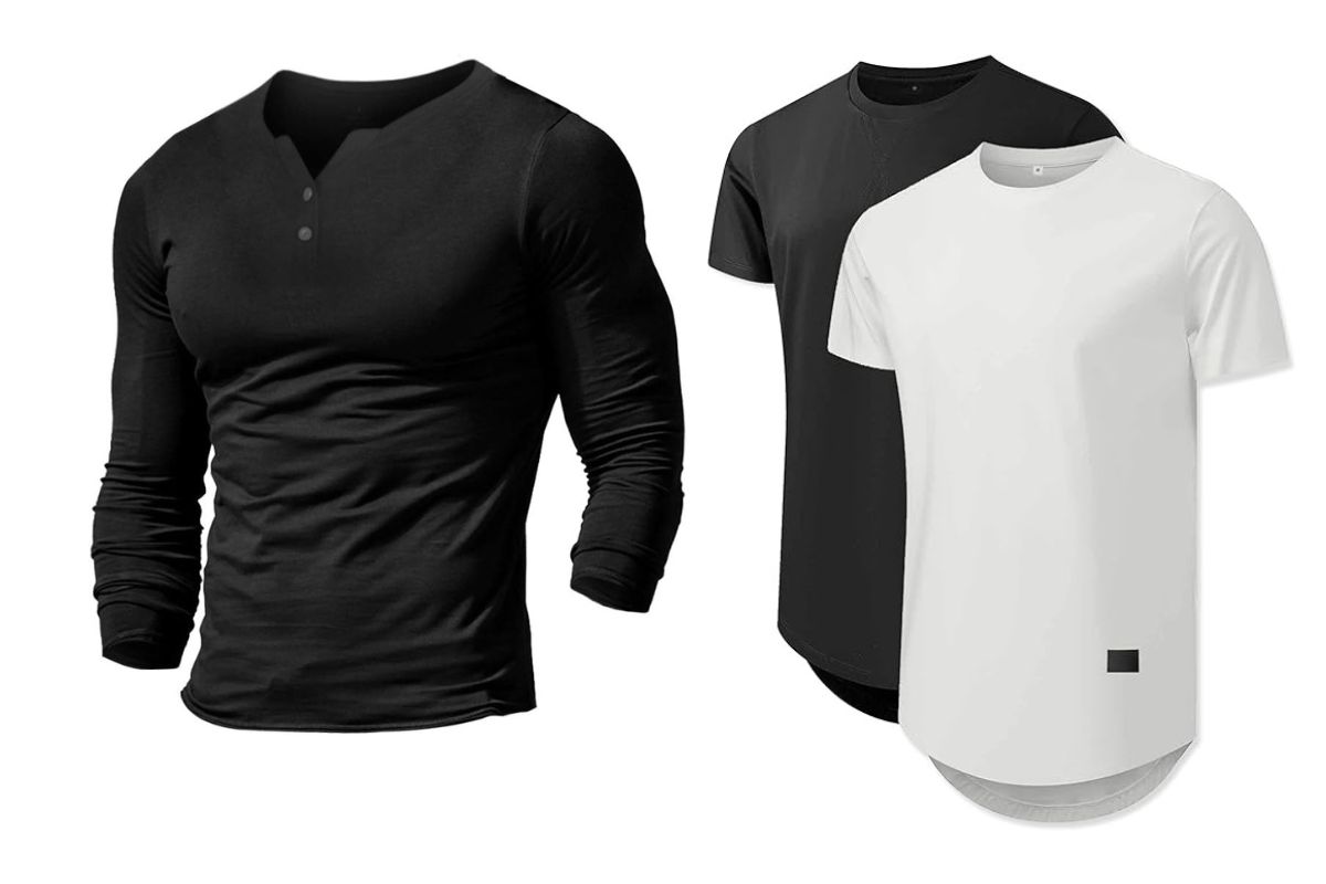 Full sleeve and half sleeve gym shirt of different color shown in the image