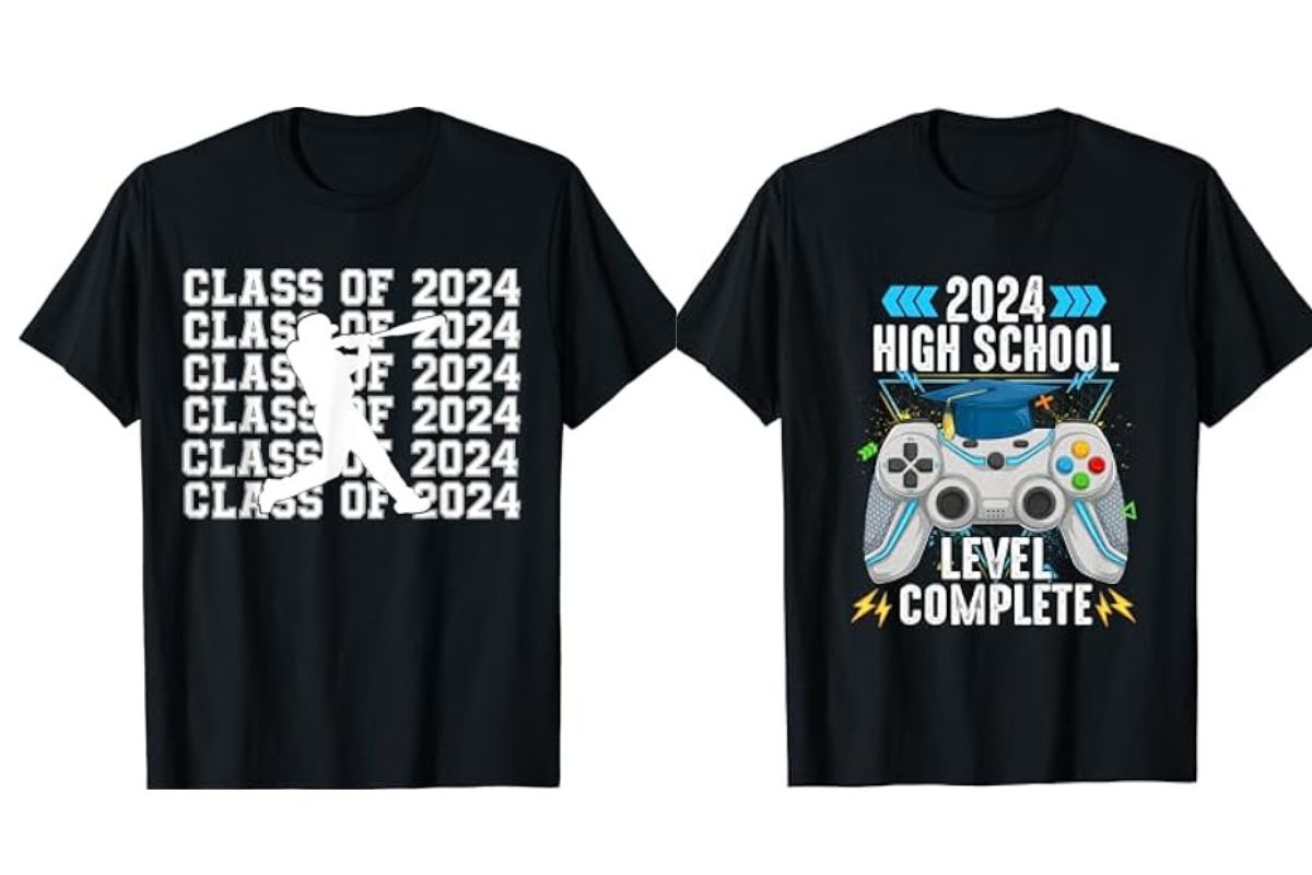 High school homecoming t shirt with classe's year mention on it.