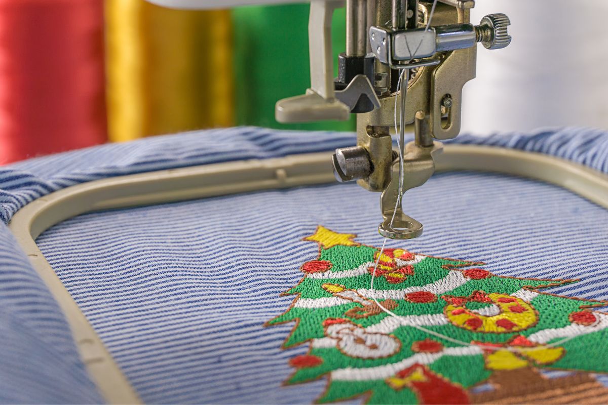 Machine driven customization through embroidery