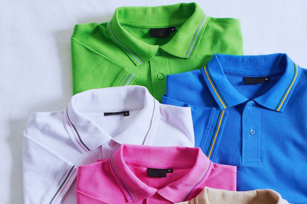 Multiple custom polo shirts