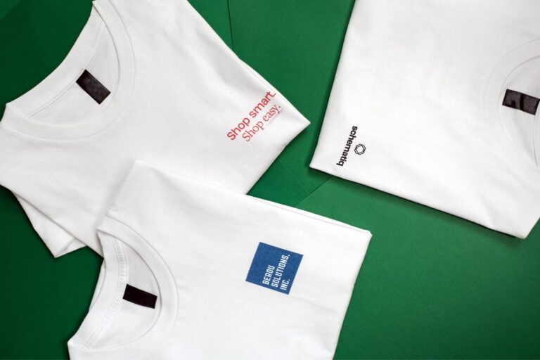 Three Sponsorship t shirts