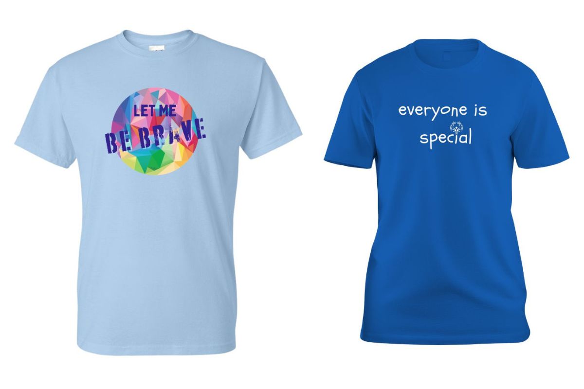 Two special olympic shirt in the image