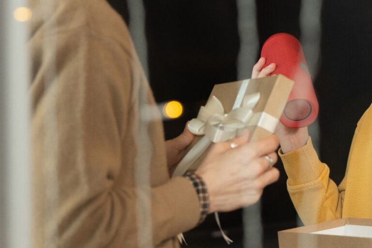 Bluetooth speaker in a gift box