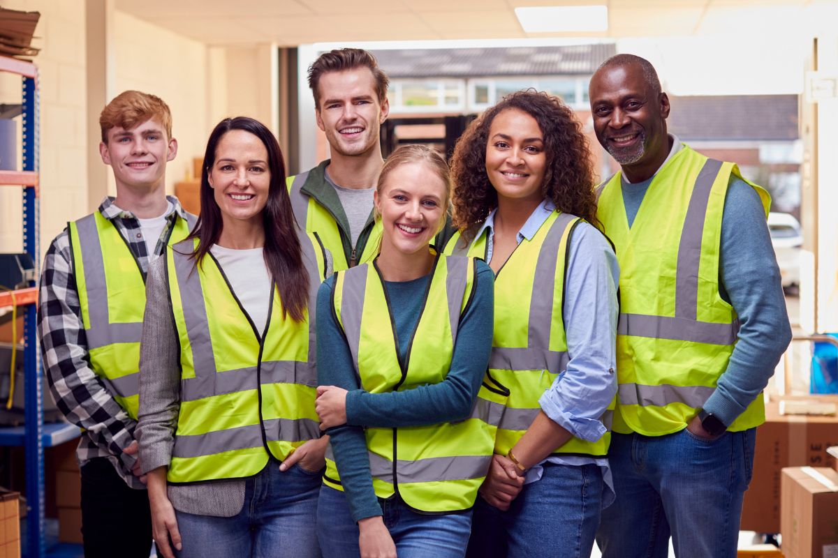 People wearing Hi Vis Clothing