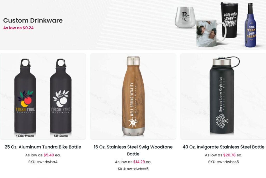 A collection of eco friendly bottles kept together