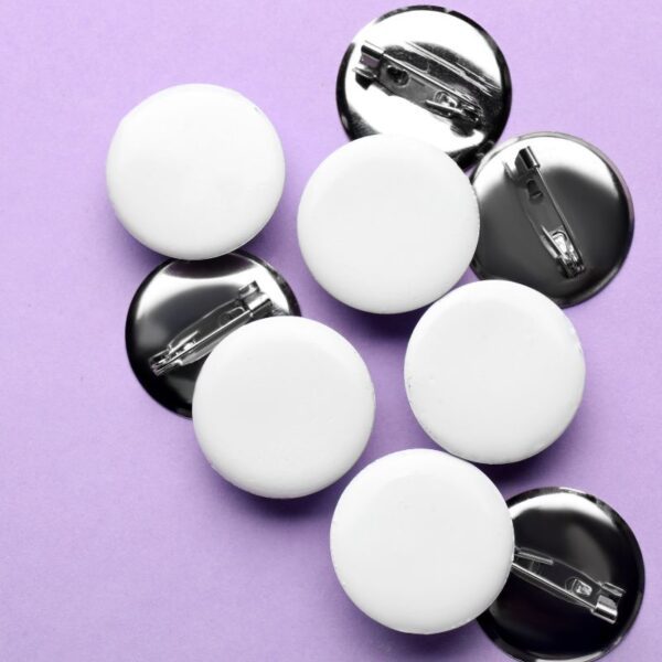 A collection of custom button pins that can be customized