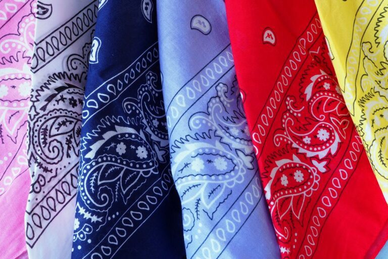 A collection of custom bandanas shown in the image