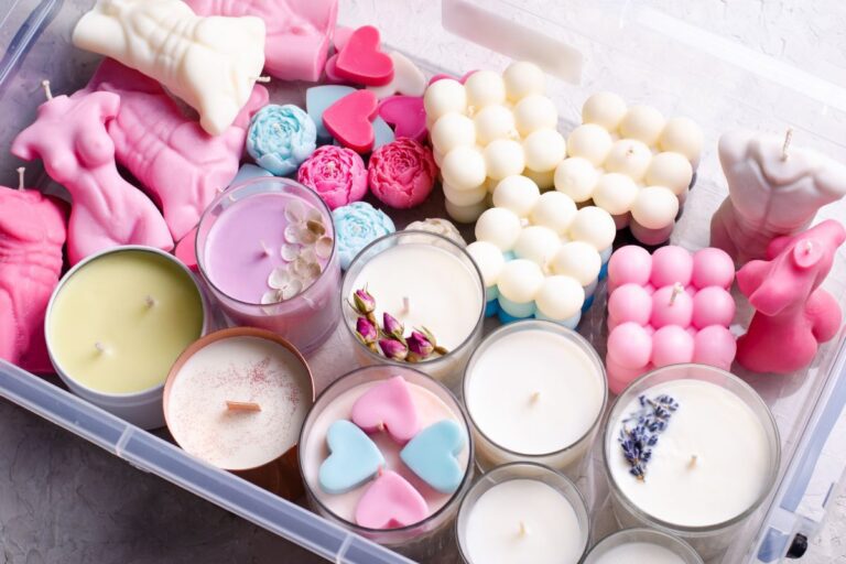 A collection of custom candles shown in the image of different types and sizes