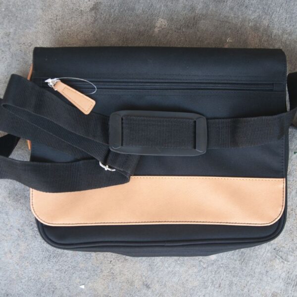 A custom messenger bag shown in the image