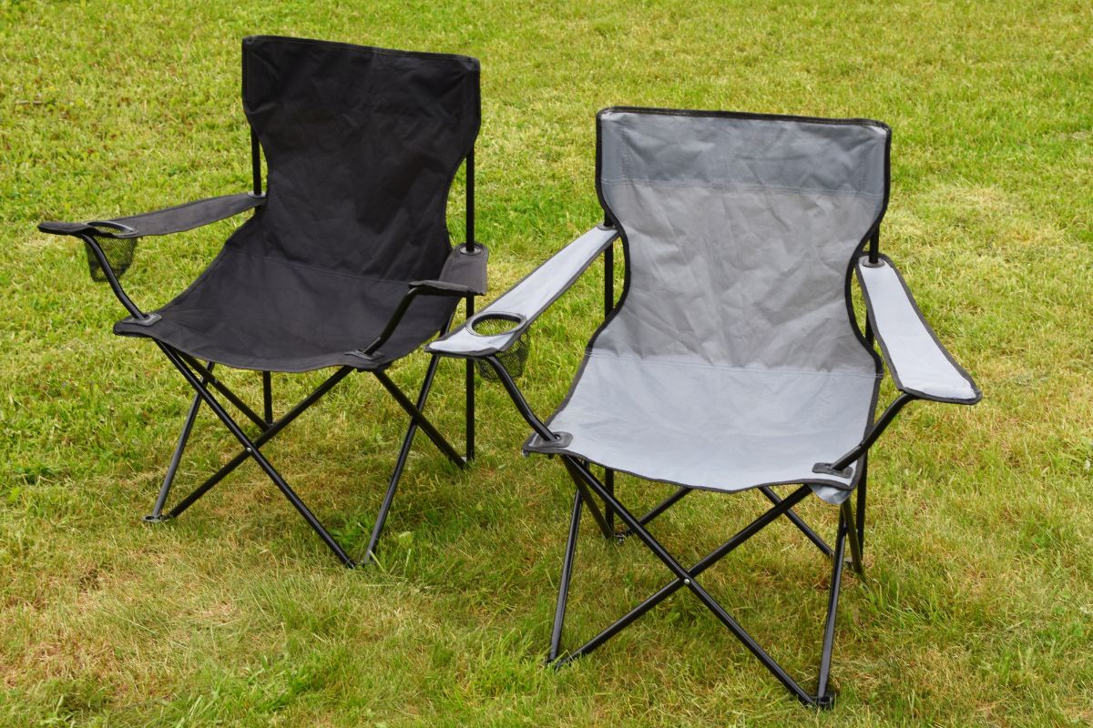 Two custom chairs kept in the lawn