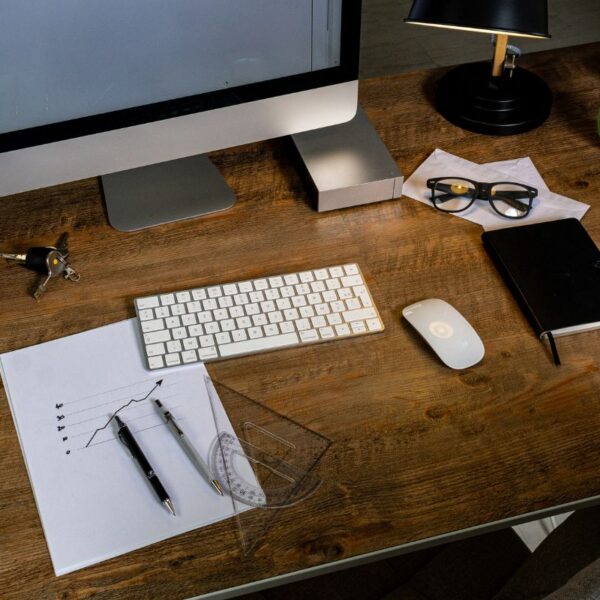 A collection of custom desk accessories kept with each other