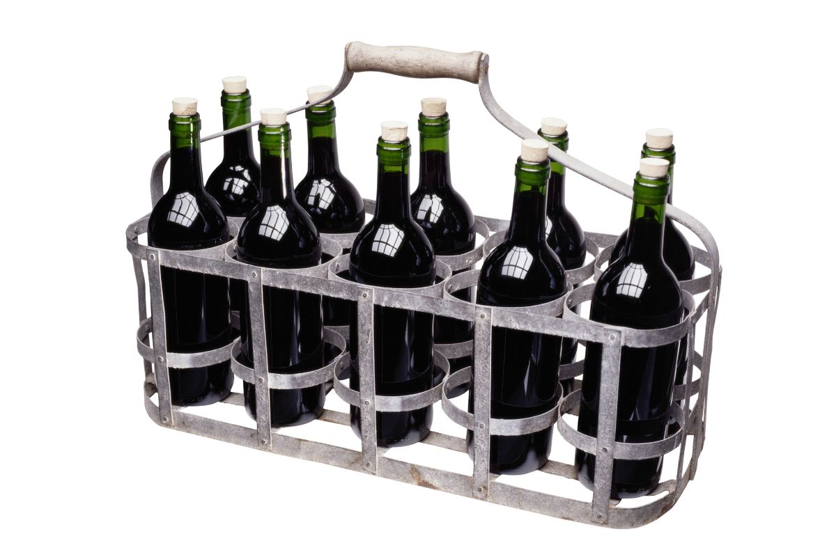 A wine carrier shown in the image