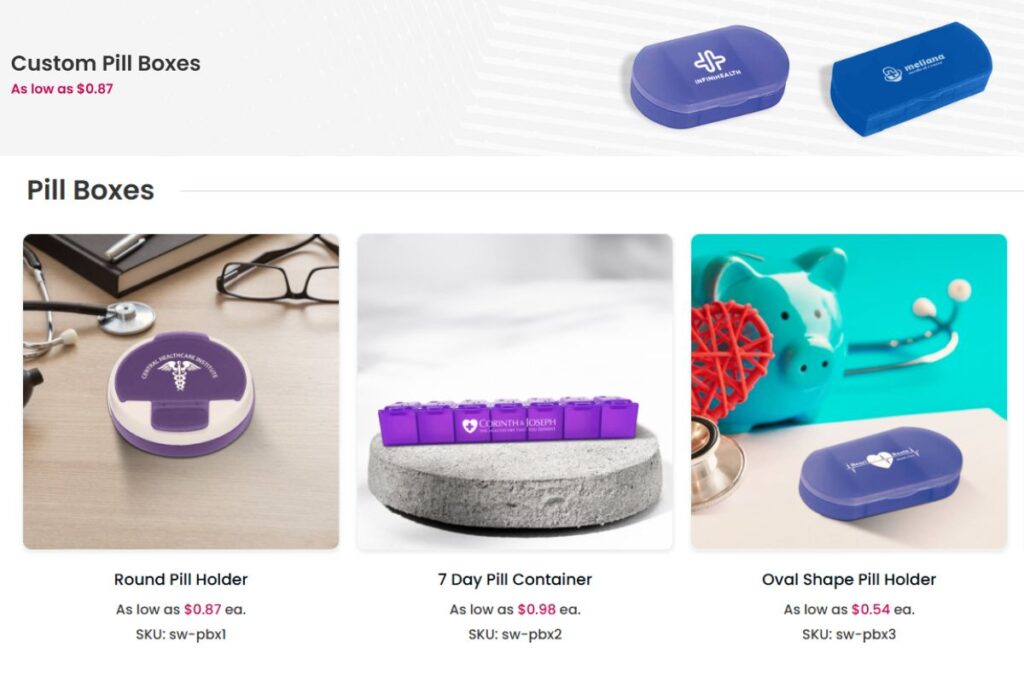 Different types of pill boxes to buy online