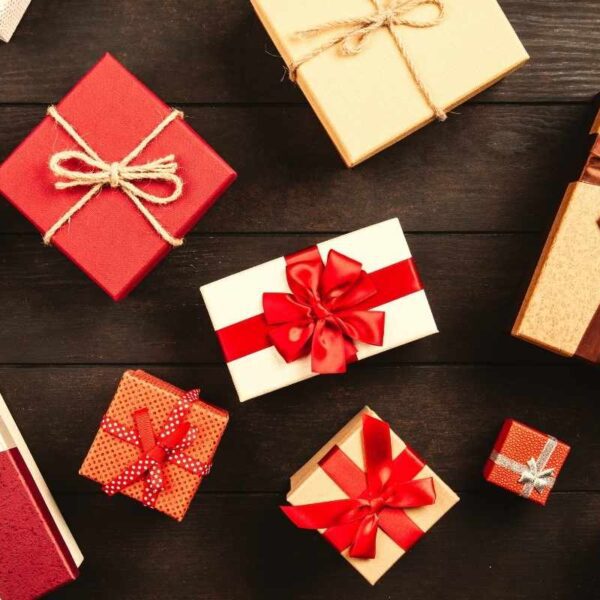 A collection of custom gift baskets boxes kept with each other