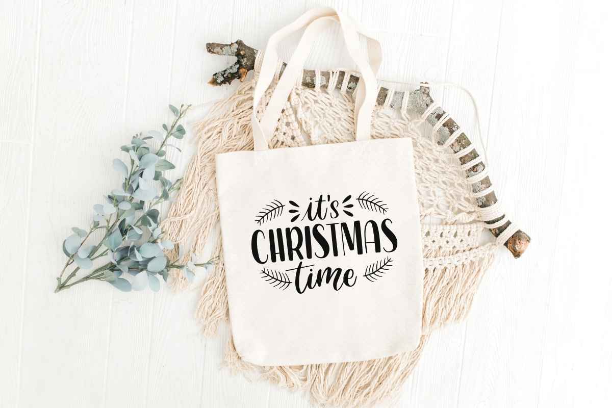 A custom festival tote bag shown in the image