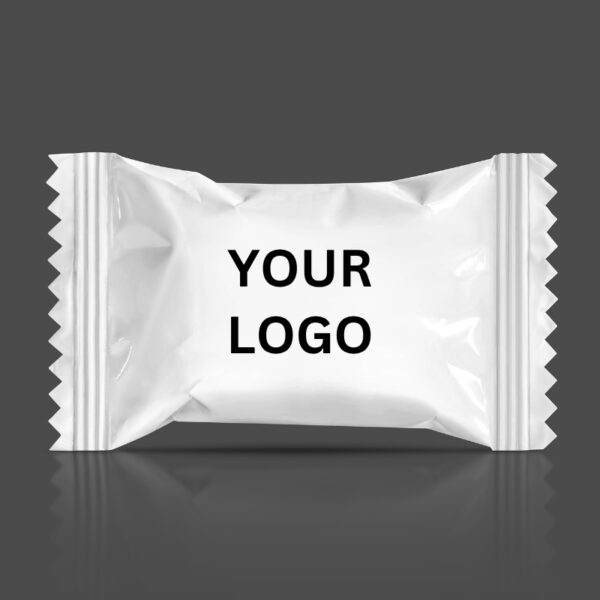 A custom pack of candy shown in the image