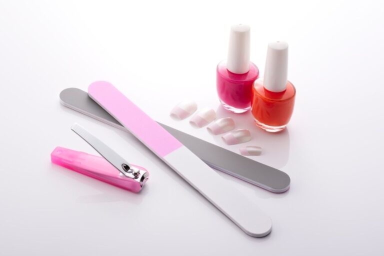 A variety of customizable nail manicure products displayed together